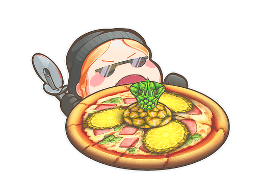 Sticker | Pineapple On Pizza (Lenticular) image